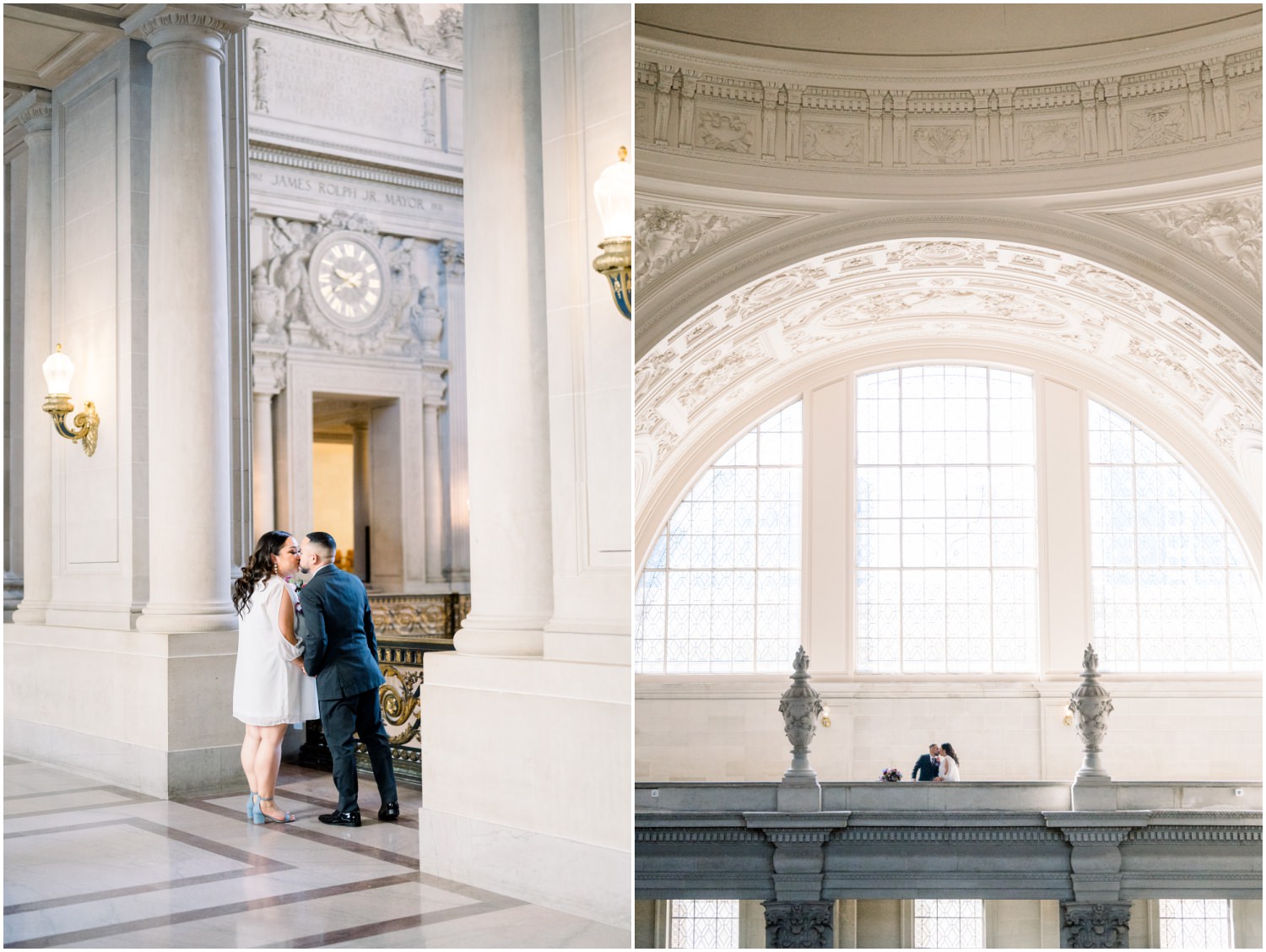 Couple in rotunda at SF City hall